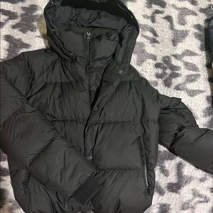 Black puffer jacket